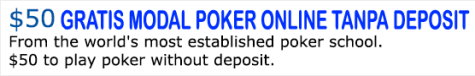 Free $50 Modal Gratis Poker